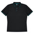 House of Uniforms The Cottesloe Polo | Mens | Short Sleeve Aussie Pacific Black/Teal