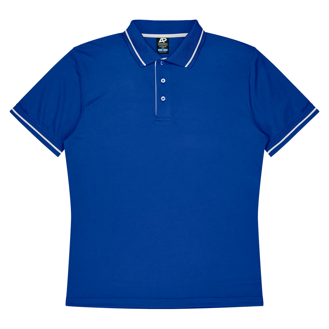 House of Uniforms The Cottesloe Polo | Mens | Short Sleeve Aussie Pacific Royal/White