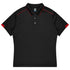 House of Uniforms The Currumbin Polo | Mens | Plus | Short Sleeve Aussie Pacific Black/Red