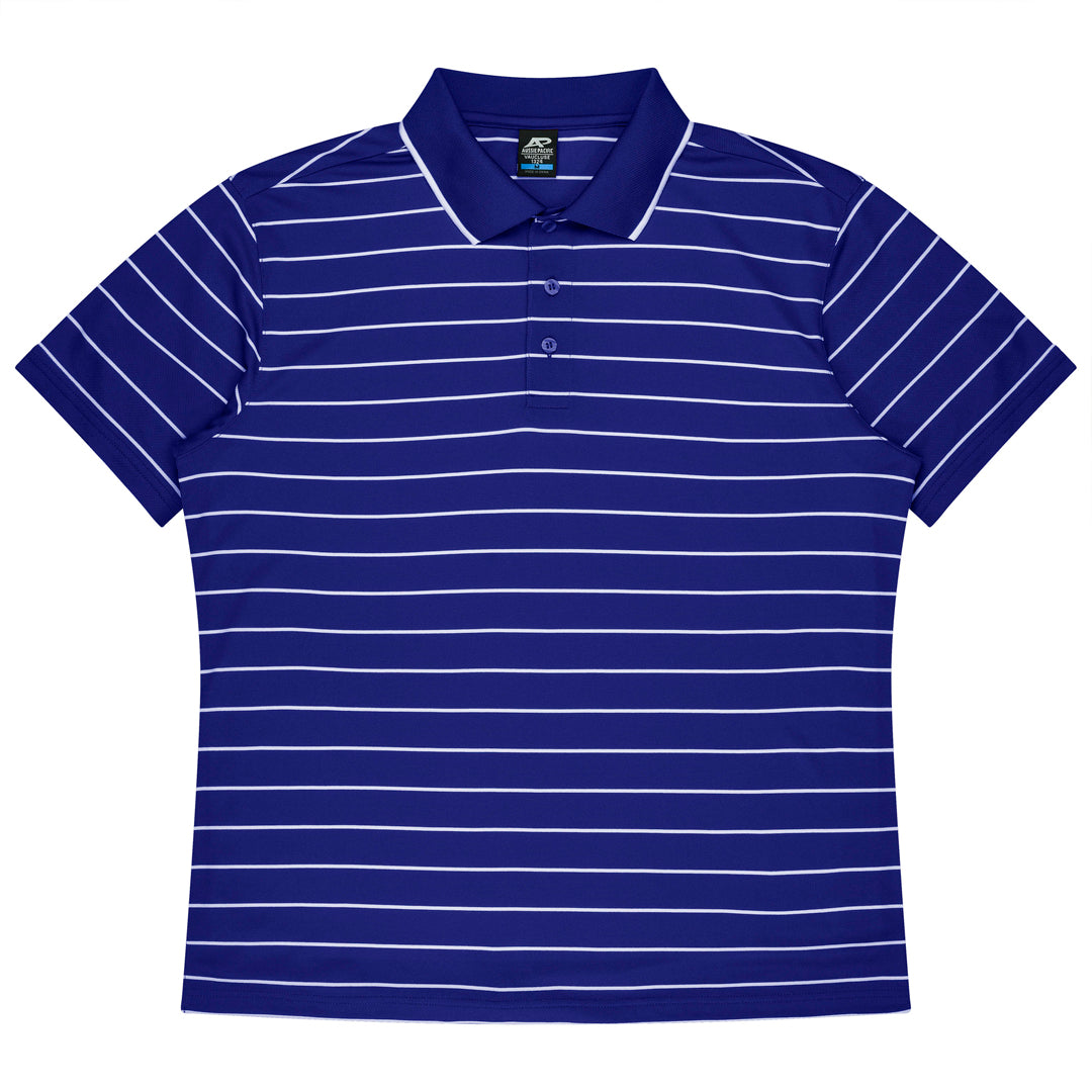 House of Uniforms The Vaucluse Polo | Mens | Short Sleeve Aussie Pacific Royal/White