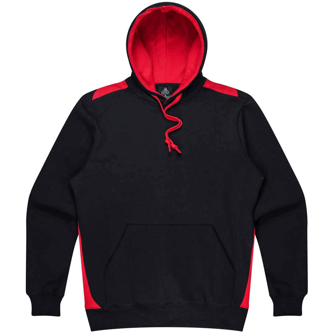 House of Uniforms The Paterson Hoodie | Mens Aussie Pacific Black/Red