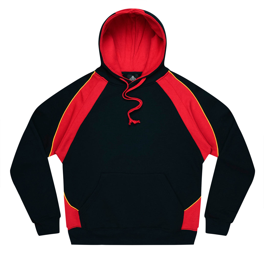 House of Uniforms The Huxley Hoodie | Mens Aussie Pacific Black/Red/Gold