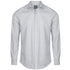 House of Uniforms The Nicholson Shirt | Mens | Slim Fit | Long Sleeve Gloweave Silver