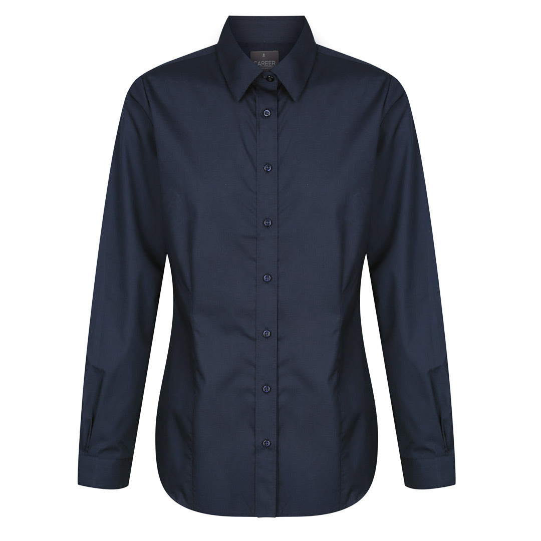 The Nicholson Shirt | Ladies | Slim Fit | Long Sleeve | Navy