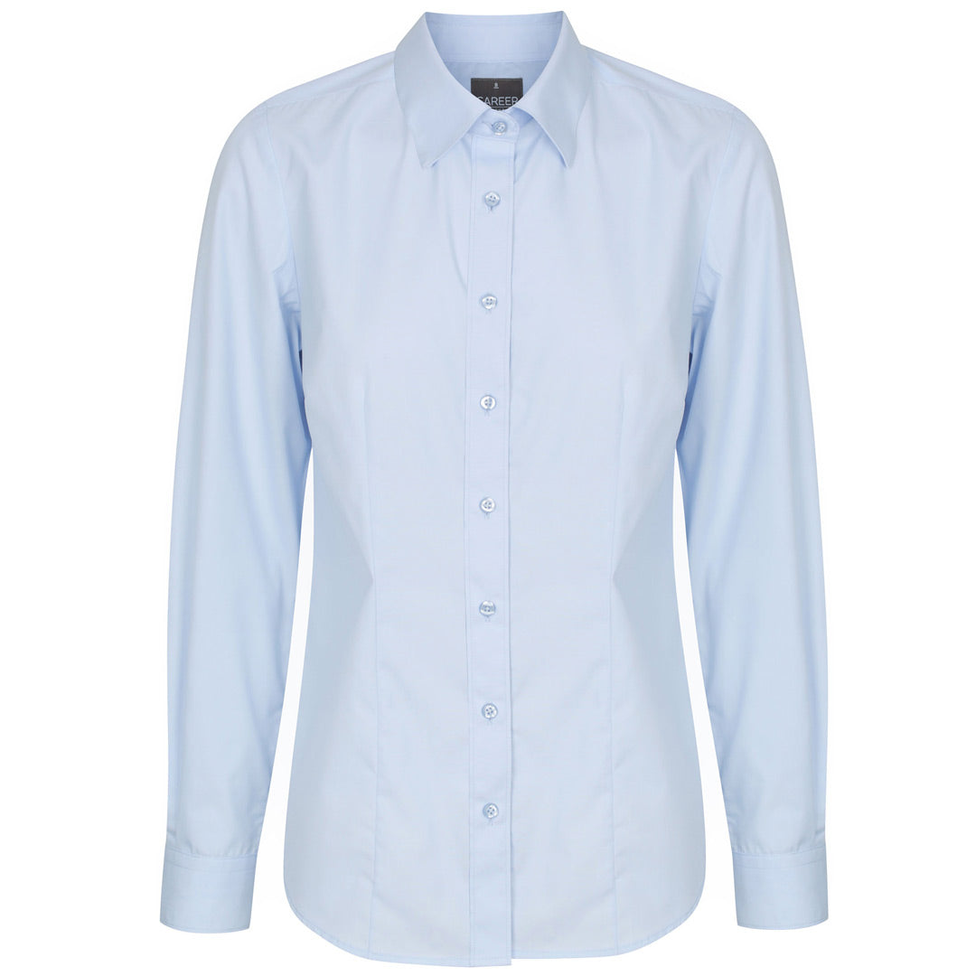 House of Uniforms The Nicholson Shirt | Ladies | Slim Fit | Long Sleeve Gloweave Sky