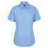 House of Uniforms The Nicholson Shirt | Ladies | Slim Fit | Short Sleeve Gloweave French Blue