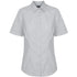 House of Uniforms The Nicholson Shirt | Ladies | Slim Fit | Short Sleeve Gloweave Silver