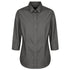 House of Uniforms The Nicholson Shirt | Ladies | Slim Fit | 3/4 Sleeve Gloweave Charcoal