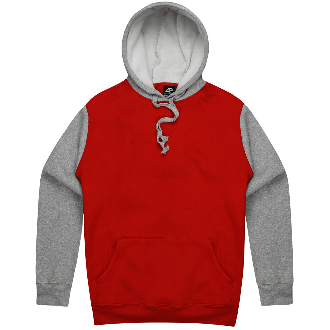 House of Uniforms The Monash Hoodie | Mens Aussie Pacific Red/Grey