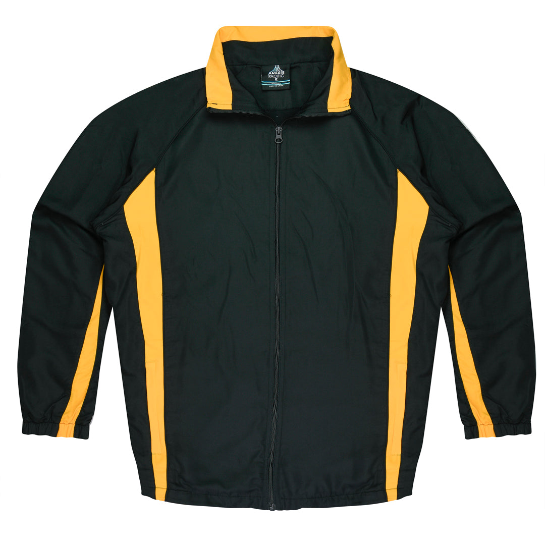 House of Uniforms The Eureka Track Top | Mens Aussie Pacific Black/Gold