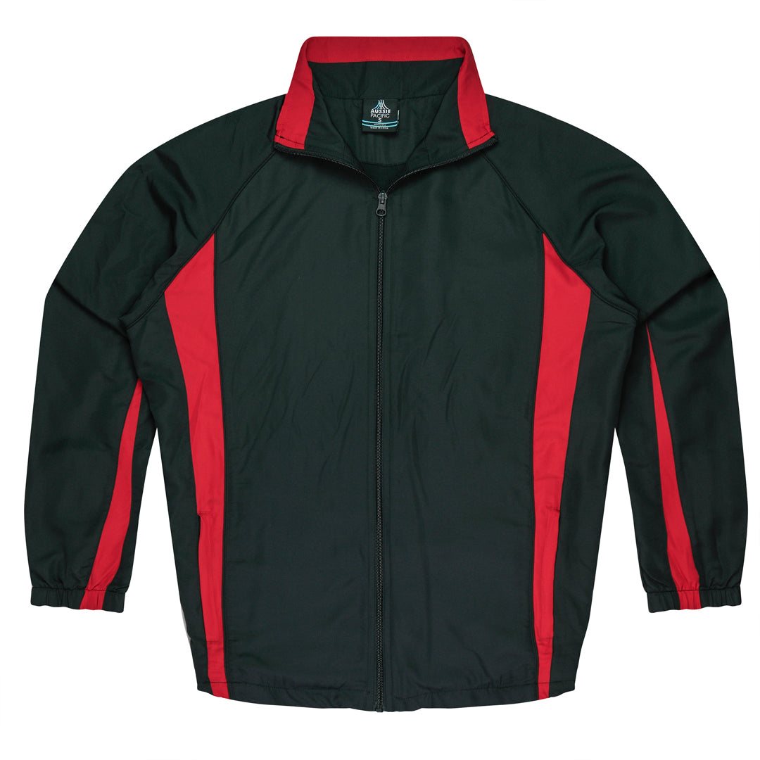 House of Uniforms The Eureka Track Top | Mens Aussie Pacific Black/Red