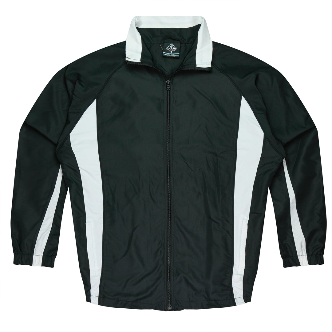 House of Uniforms The Eureka Track Top | Mens Aussie Pacific Black/White