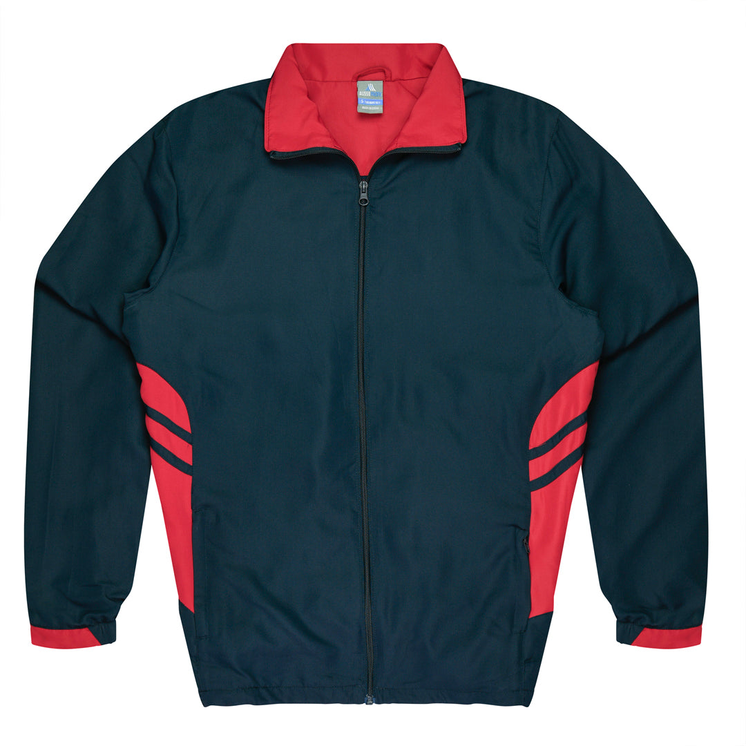 House of Uniforms The Tasman Tracktop | Mens Aussie Pacific Navy/Red