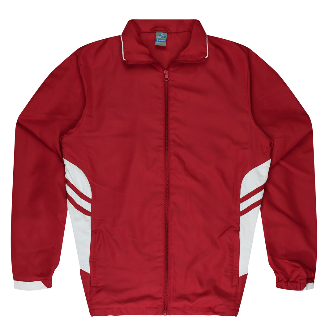 House of Uniforms The Tasman Tracktop | Mens Aussie Pacific Red/White