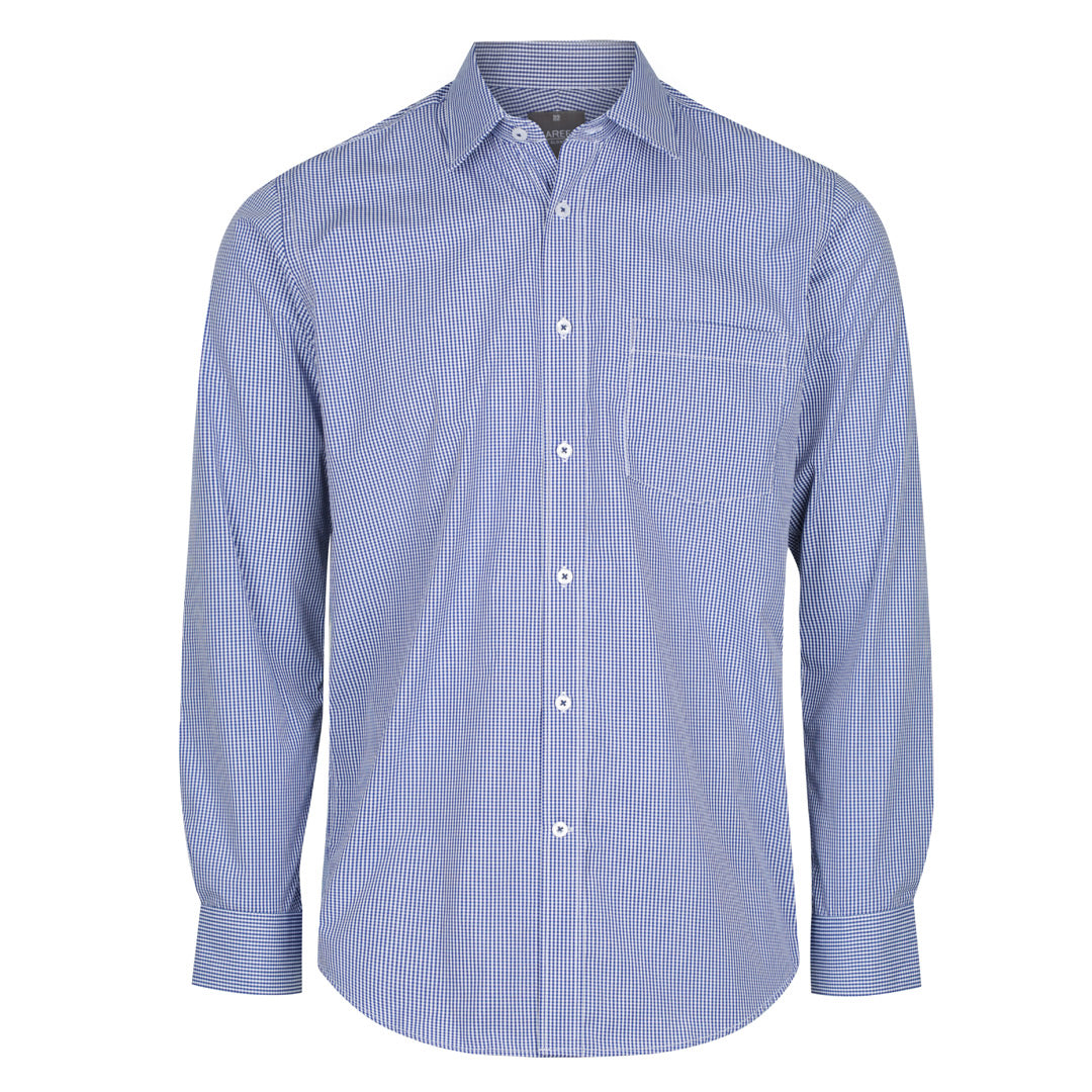 House of Uniforms The Westgarth Shirt | Mens | Long Sleeve | Classic Gloweave Navy