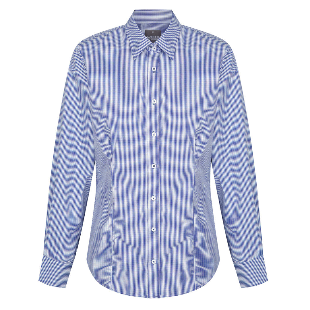 House of Uniforms The Westgarth Shirt | Ladies | Long Sleeve | Classic Fit Gloweave Navy