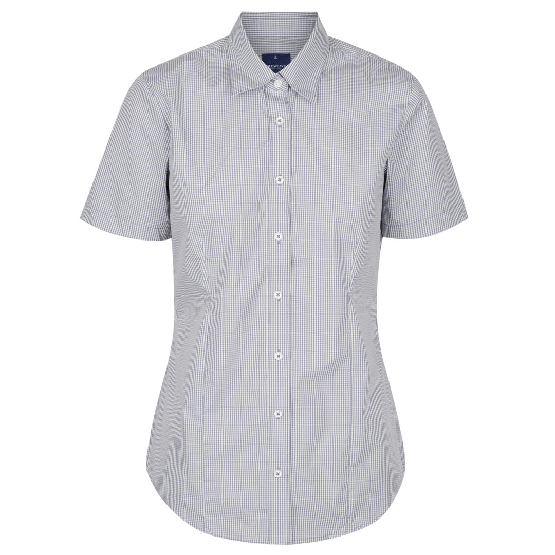 House of Uniforms The Westgarth Shirt | Ladies | Short Sleeve | Classic Plus Gloweave Grey