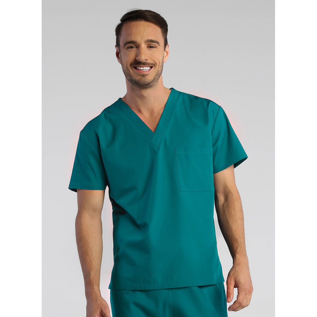 House of Uniforms The Red Panda Scrub Top | Unisex Maevn Teal