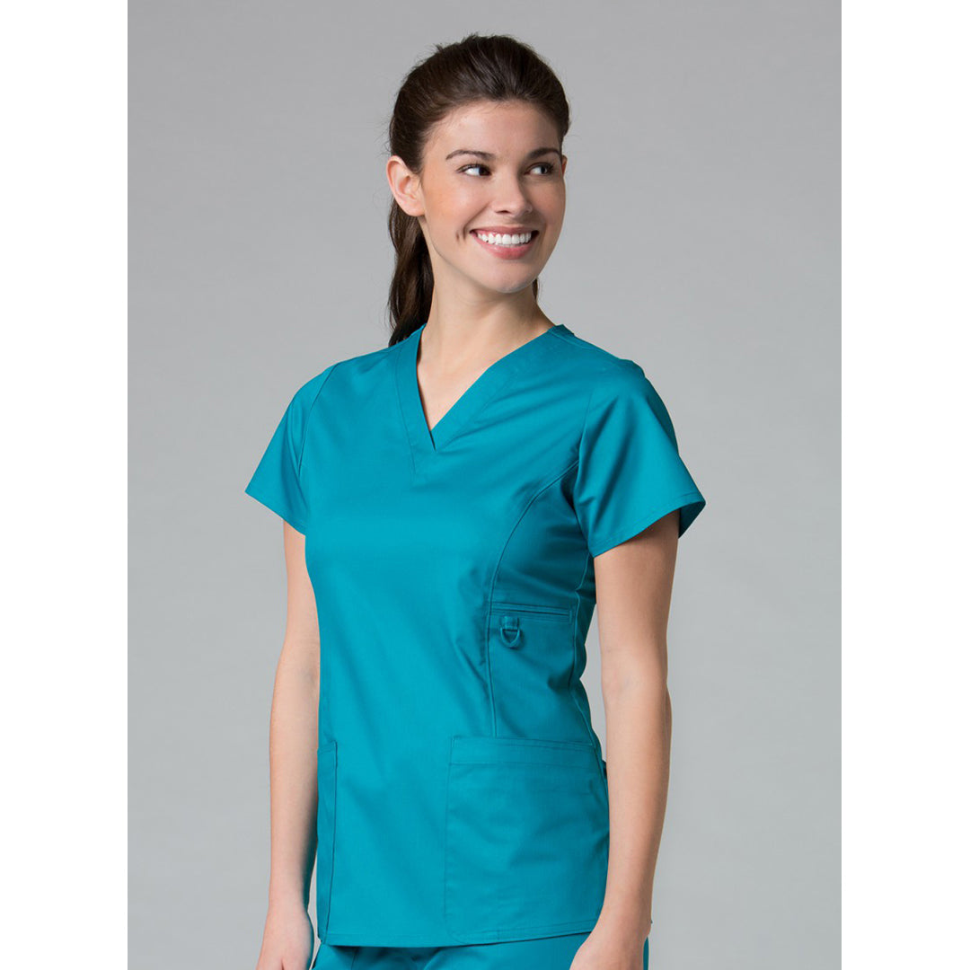 House of Uniforms The EON Active V Neck Scrub Top | Ladies Maevn Teal