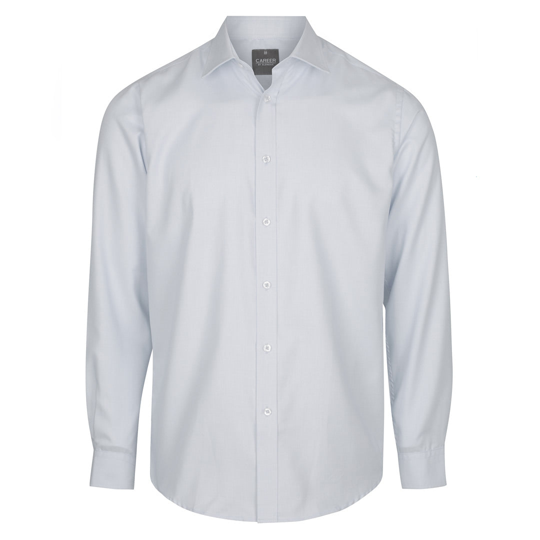 House of Uniforms The Landsdowne Shirt | Mens | Long Sleeve Gloweave Grey