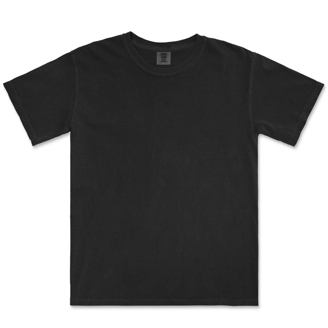 House of Uniforms The Heavyweight Tee | Short Sleeve | Unisex Comfort Colors Black