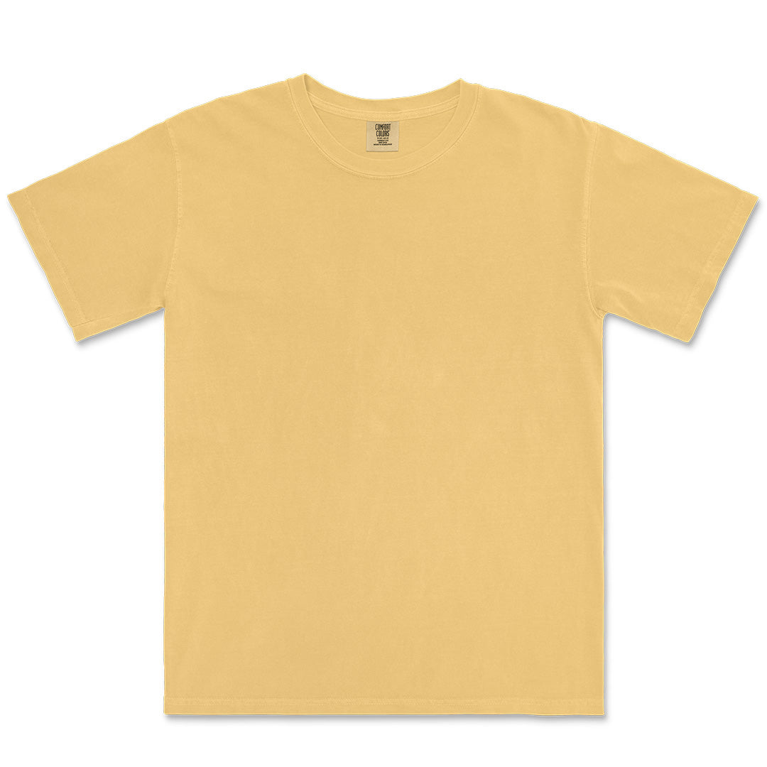 House of Uniforms The Heavyweight Tee | Short Sleeve | Unisex Comfort Colors Mustard