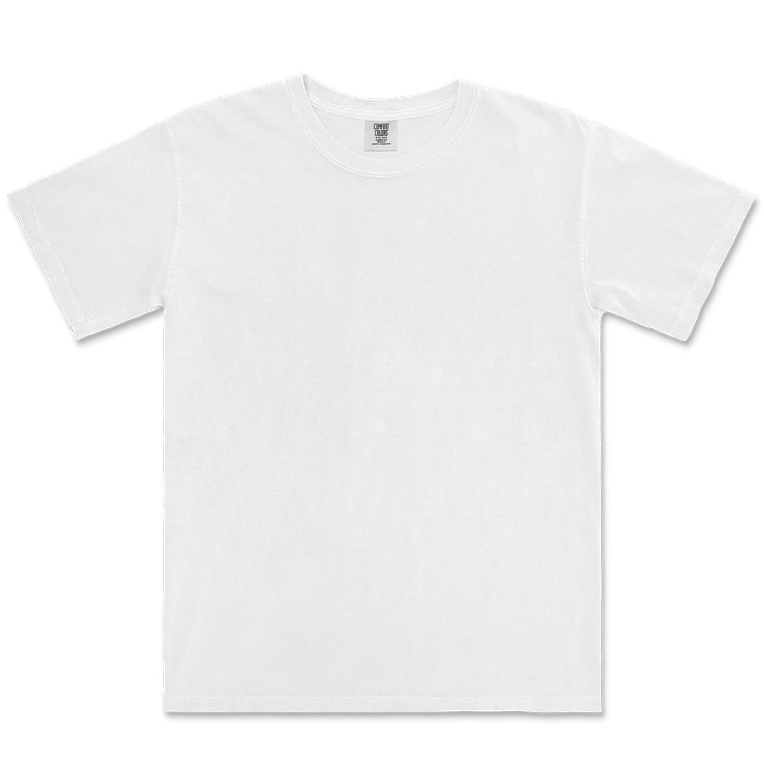 House of Uniforms The Heavyweight Tee | Short Sleeve | Unisex Comfort Colors White