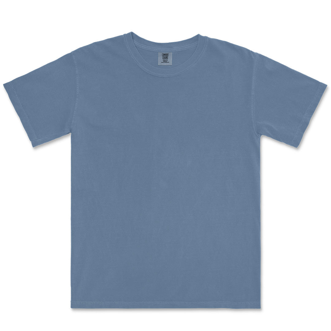 House of Uniforms The Heavyweight Tee | Short Sleeve | Unisex Comfort Colors Blue Jean