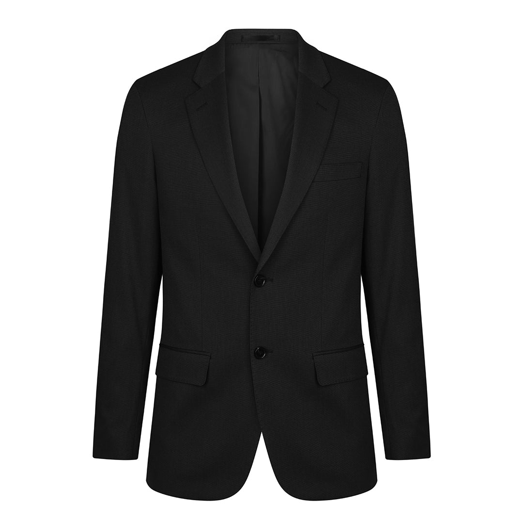 House of Uniforms The Elliot 2 Button Jacket | Mens Gloweave Black
