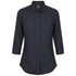 House of Uniforms The Soho Shirt | Ladies | 3/4 Sleeve Gloweave Navy