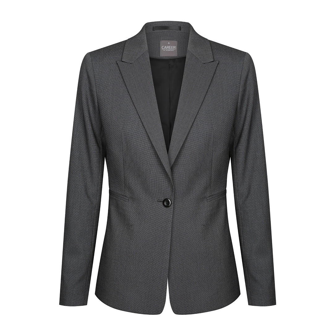 Elliot Single Button Jacket | Charcoal