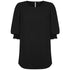 House of Uniforms The Lola Top | Ladies | Half Sleeve Gloweave Black