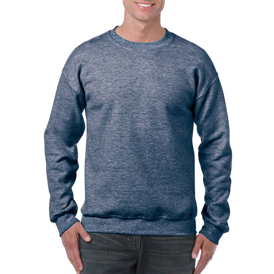 House of Uniforms The Heavy Blend Crewneck Sweatshirt | Adults Gildan Navy Marle