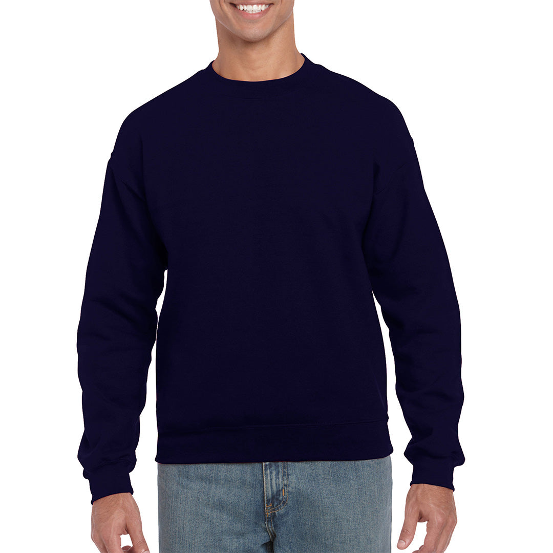 House of Uniforms The Heavy Blend Crewneck Sweatshirt | Adults Gildan Navy