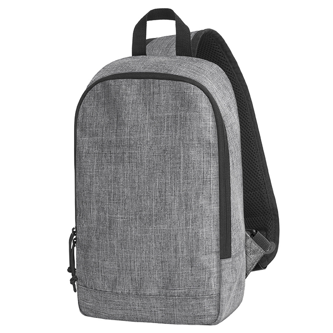 House of Uniforms The Trend Mono Strap Backpack | Pack of 50 Halfar Grey Marle