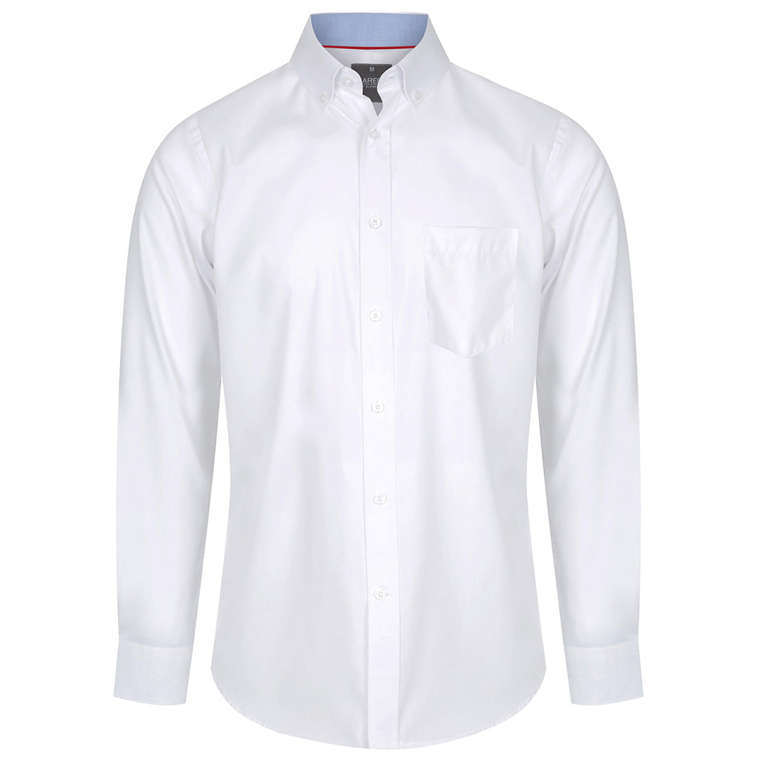 House of Uniforms The Bradford Shirt | Mens | Long Sleeve Gloweave White