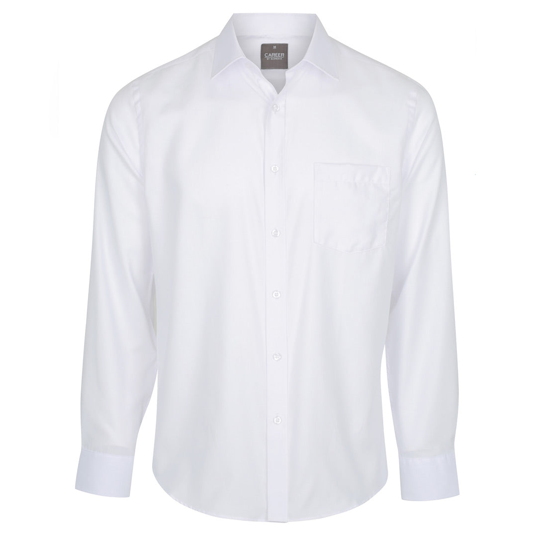 House of Uniforms The Ultimate Shirt | Mens | Short & Long Sleeve | Slim Fit Gloweave White
