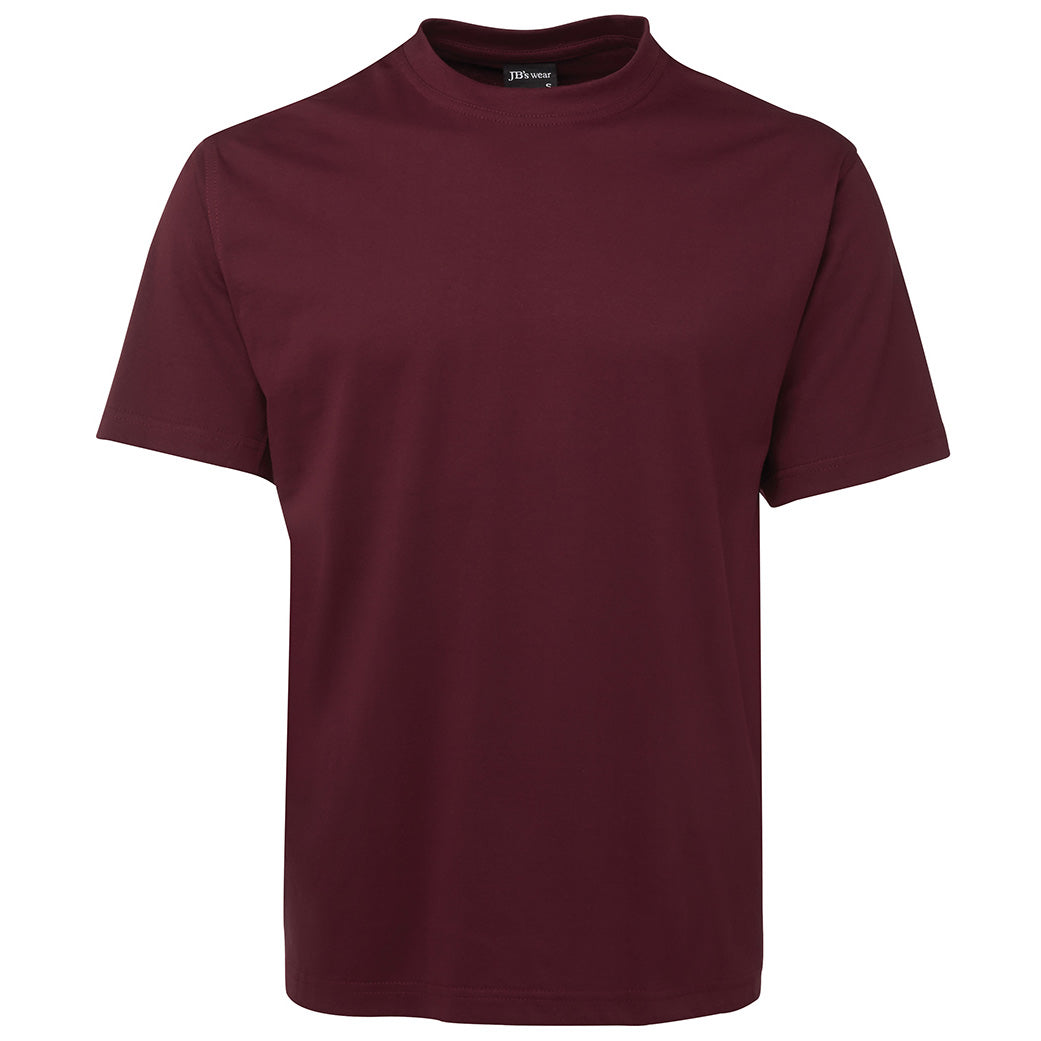 House of Uniforms The Classic JB's Tee | Unisex | Yellows Tans Browns Jbs Wear Maroon