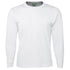 House of Uniforms The Rib Crew Neck Tee | Long Sleeve | Unisex Jbs Wear White