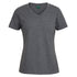 House of Uniforms The V Neck Tee | Ladies | Short Sleeve Jbs Wear Charcoal Marle
