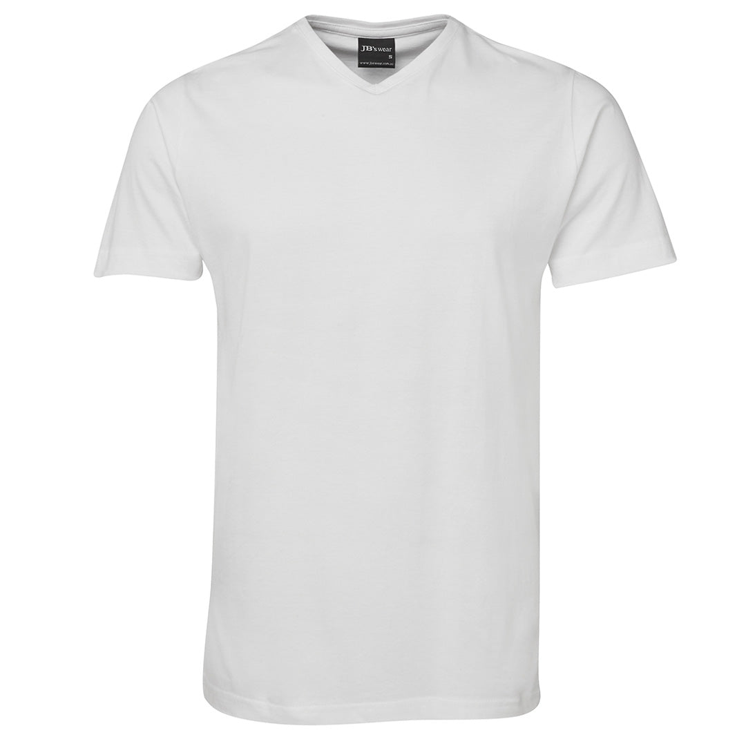House of Uniforms The V Neck Tee | Mens | Short Sleeve Jbs Wear White
