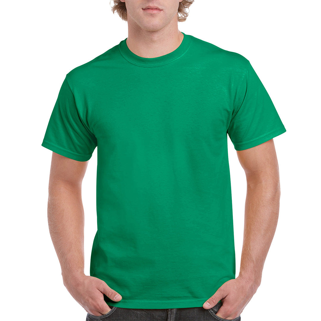 House of Uniforms The Ultra Cotton Tee | Adults Gildan Kelly Green