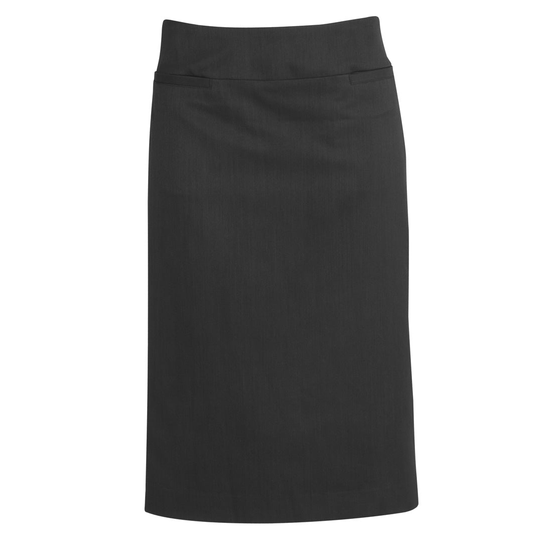 House of Uniforms The Cool Stretch Relaxed Skirt | Ladies Biz Corporates Charcoal
