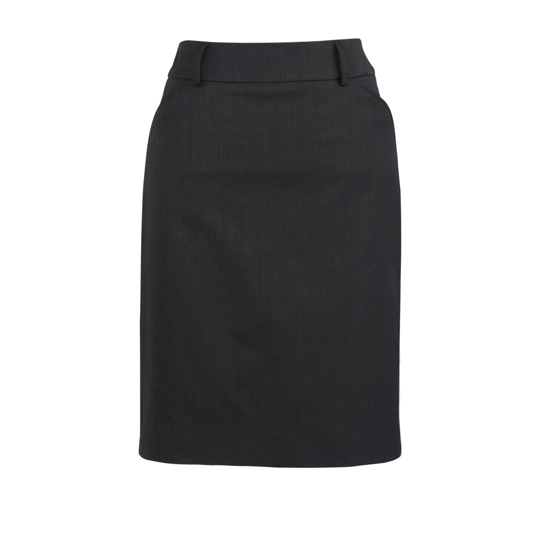 The Cool Stretch Pleat Skirt | Ladies | Charcoal