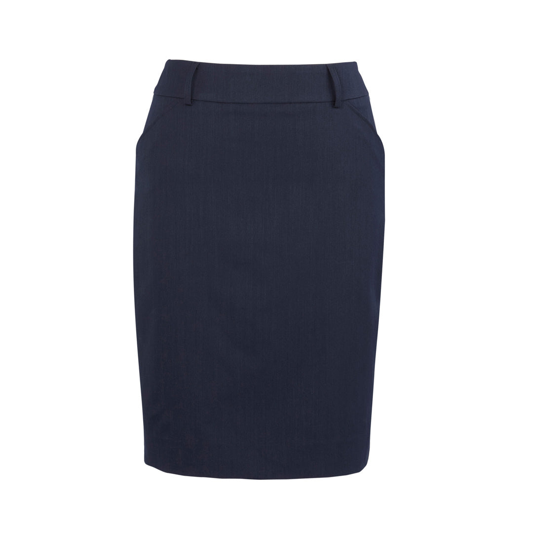 The Cool Stretch Pleat Skirt | Ladies | Navy