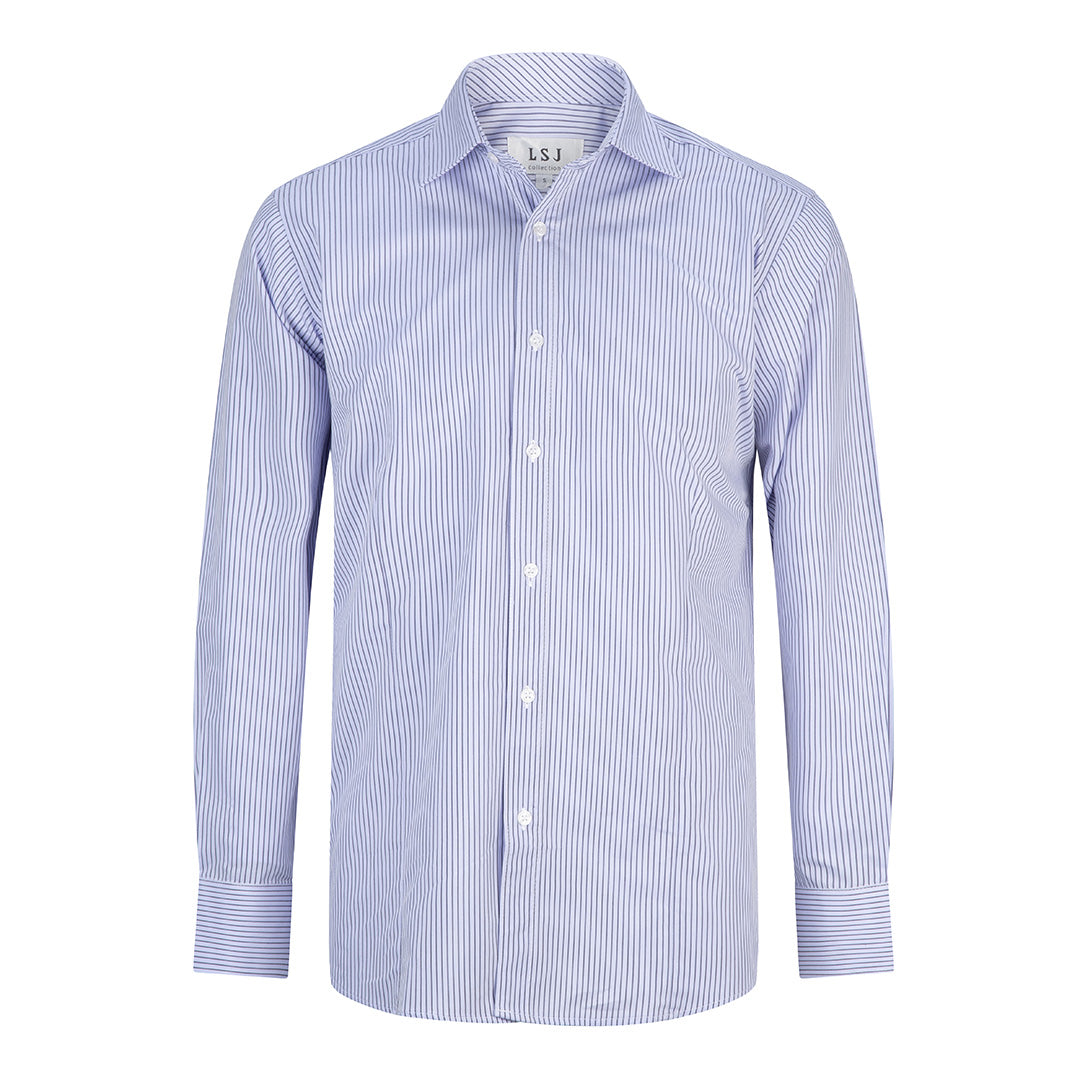 House of Uniforms The Bourke Street Shirt | Mens | Long Sleeve | Euro Fit LSJ Collection Wisteria
