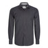 House of Uniforms The End on End Shirt | Mens | Long Sleeve | Euro Fit LSJ Collection Charcoal