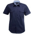 House of Uniforms The Hospitality Nano Shirt | Mens | Short Sleeve Stencil Navy