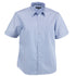House of Uniforms The Inspire Shirt | Mens | Short Sleeve Stencil Mid Blue
