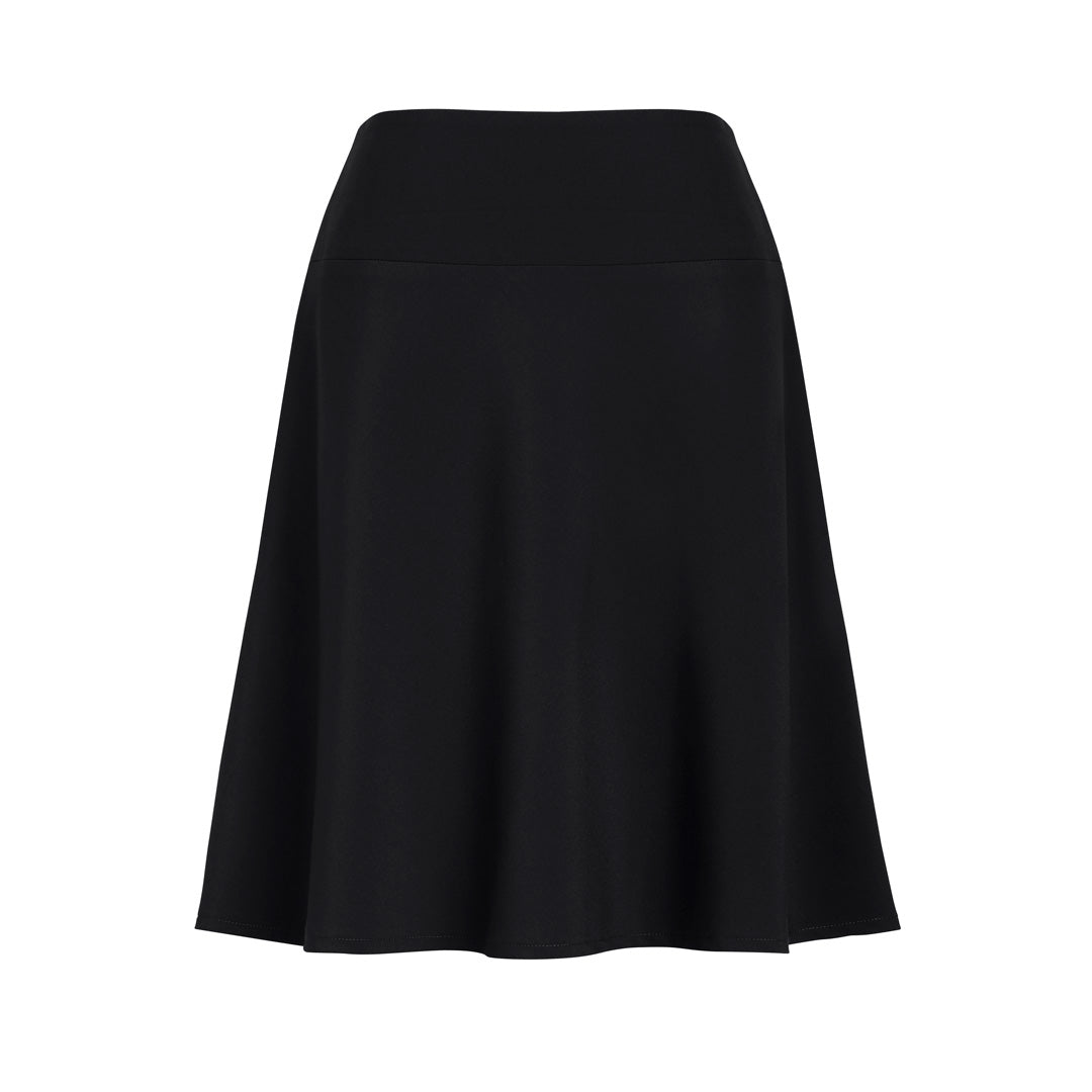 House of Uniforms The Siena Flared Skirt | Ladies Biz Corporates Black